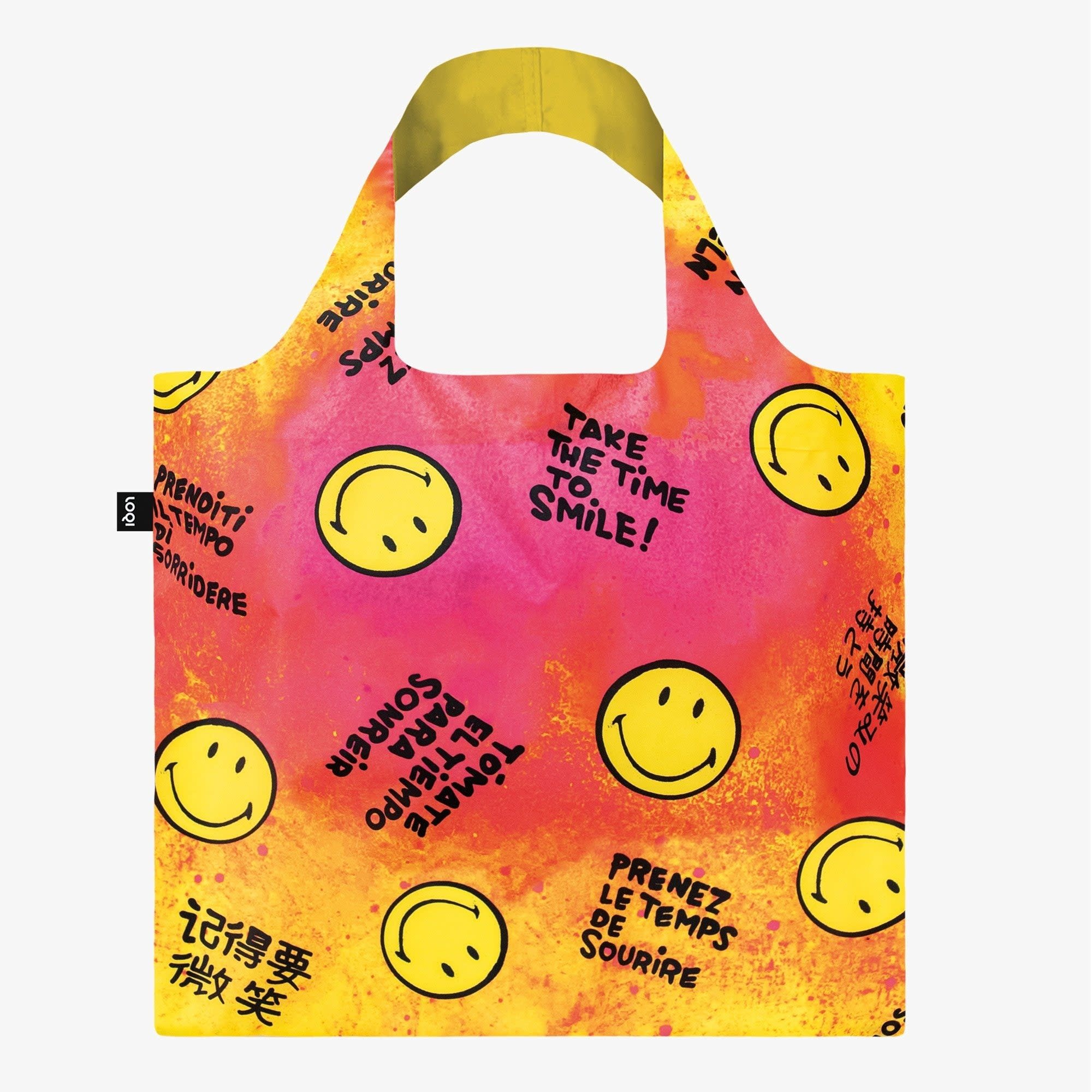 Loqi Tote Smiley Time to Smile Collectors Edition Recycled Bag