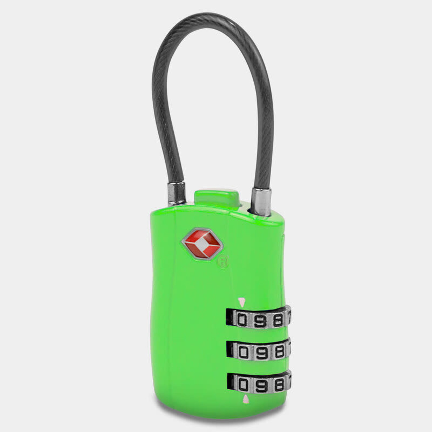 Travelon TSA Accepted Cable Lock-Neon 