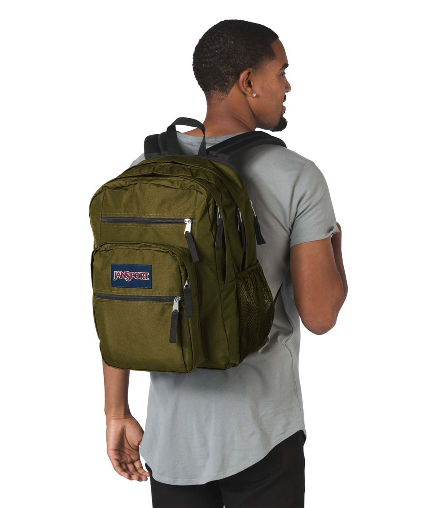 Jansport Big Student- Army Green Just Bags Luggage Center
