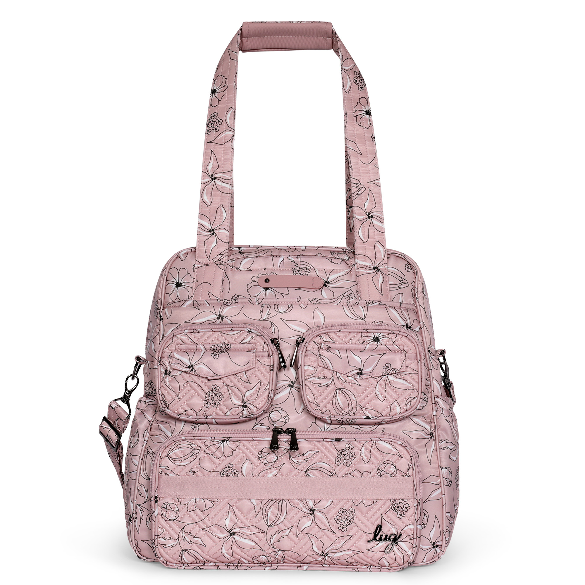 Lug Puddle Jumper LE Convertible Tote Bag Sketch Floral Just