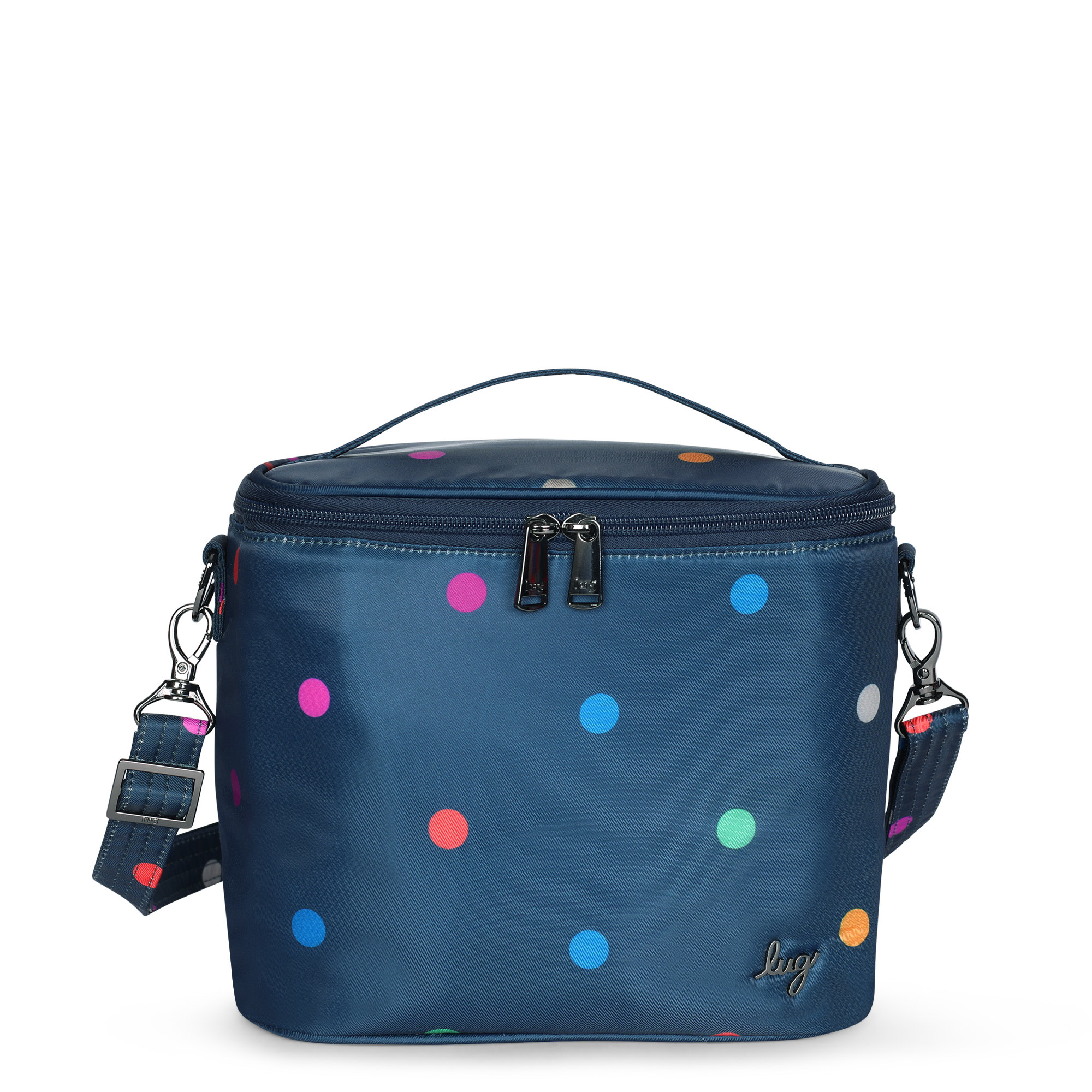 Lug Nibble Convertible Lunch Tote Navy Dot Just Bags Luggage Center