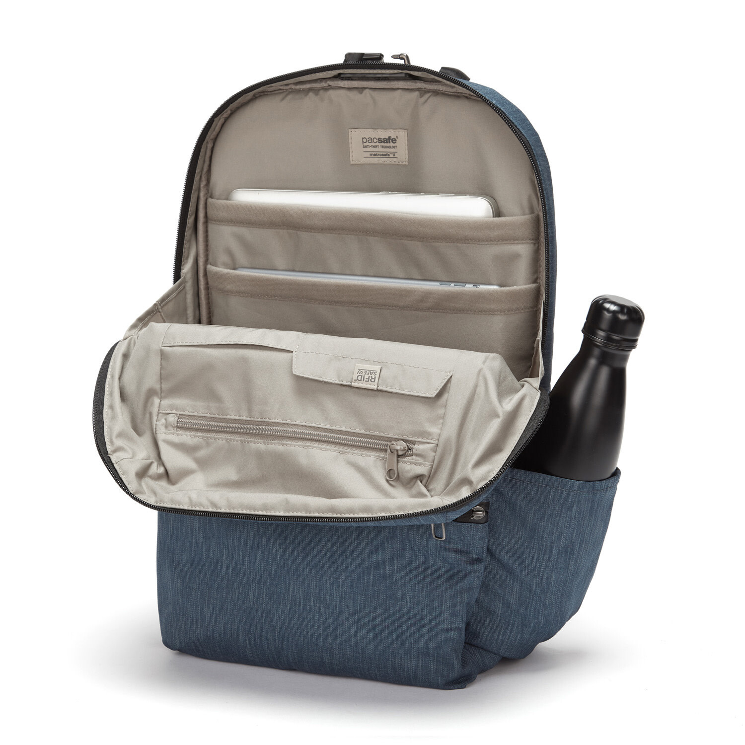 PacSafe Metrosafe X 20L Anti Theft Backpack Denim Just Bags Luggage Center