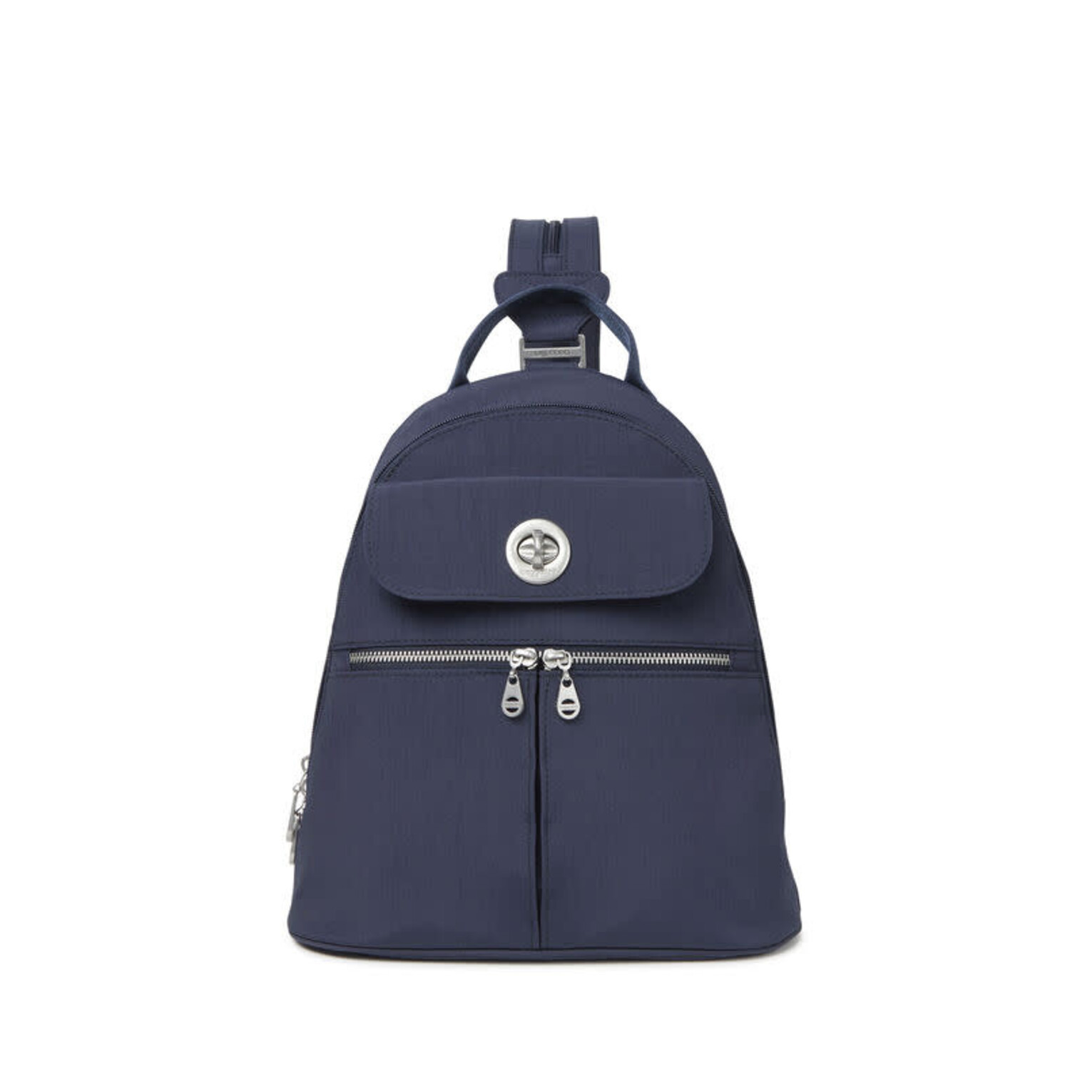 Navy top backpack purse