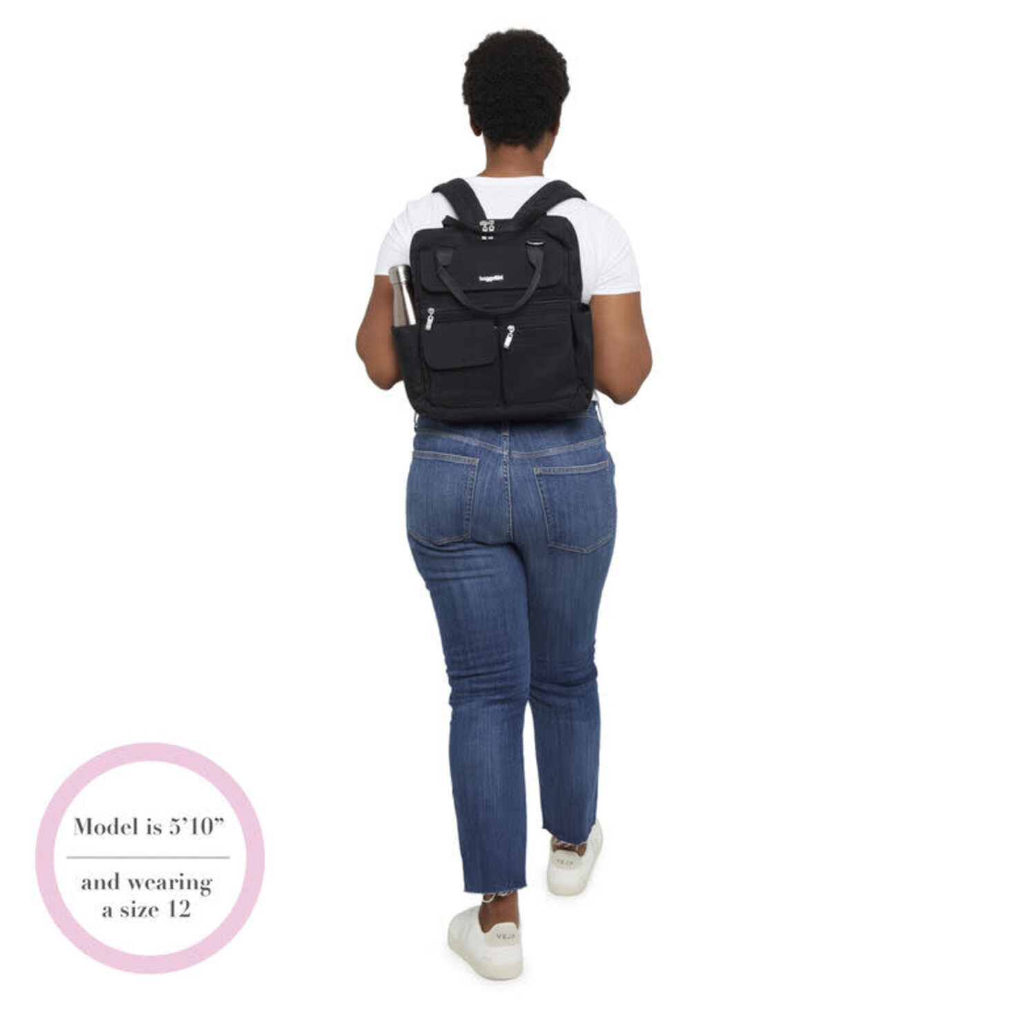 Black modern backpack 2025