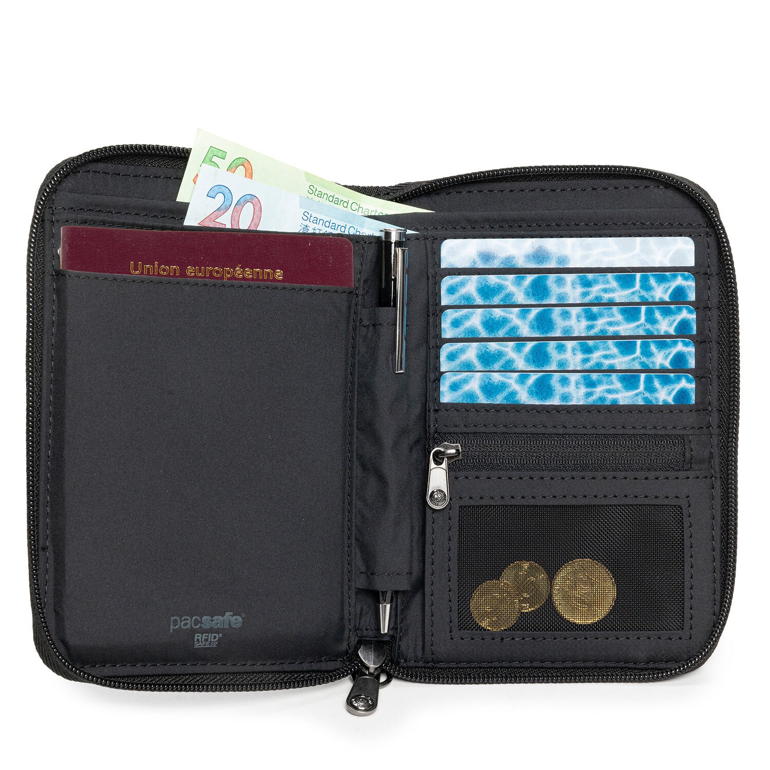 Pacsafe RFIDsafe™ RFID Blocking Compact Travel Organizer - Just Bags Luggage  Center