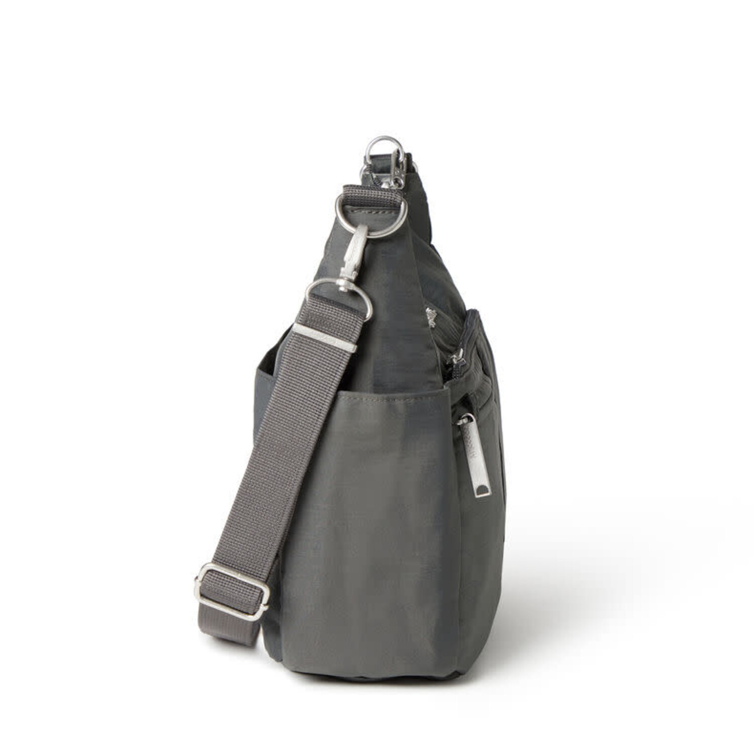 Baggallini Free Time Hobo-Charcoal - Just Bags Luggage Center