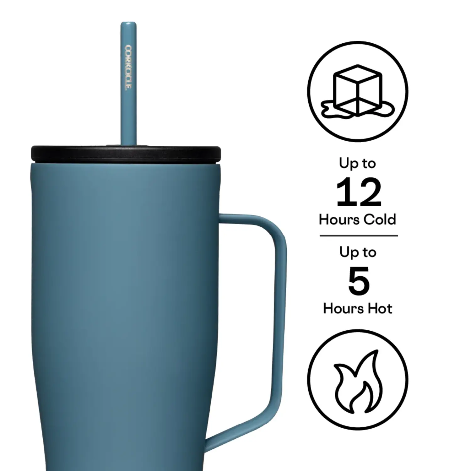 Corkcicle Cold Cup XL- 30oz- Storm - Just Bags Luggage Center