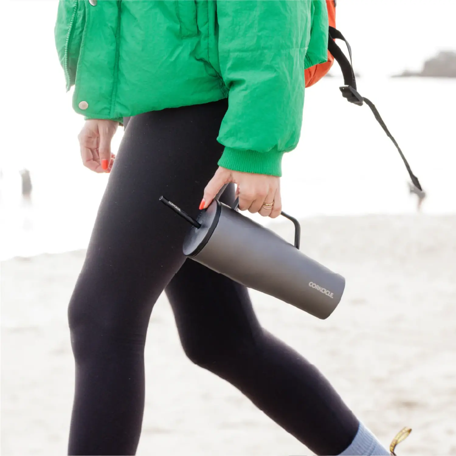 Corkcicle Cold Cup XL- 30oz- Ceramic Slate - Just Bags Luggage Center