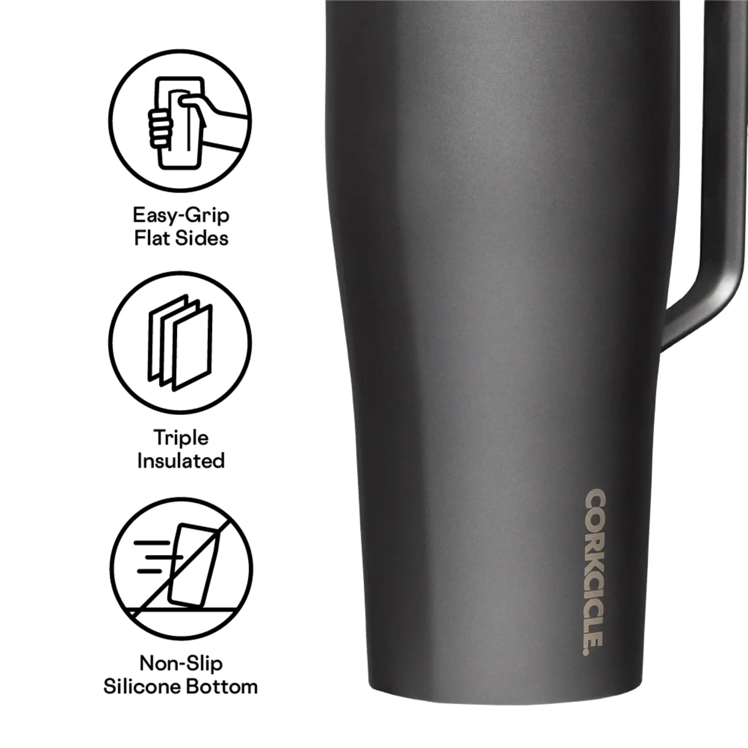 Corkcicle Cold Cup XL- 30oz- Ceramic Slate