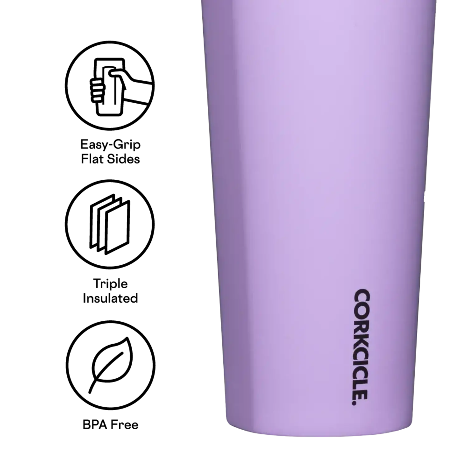 Corkcicle 24 oz Tumbler - Lilac – Free Souls Boutique