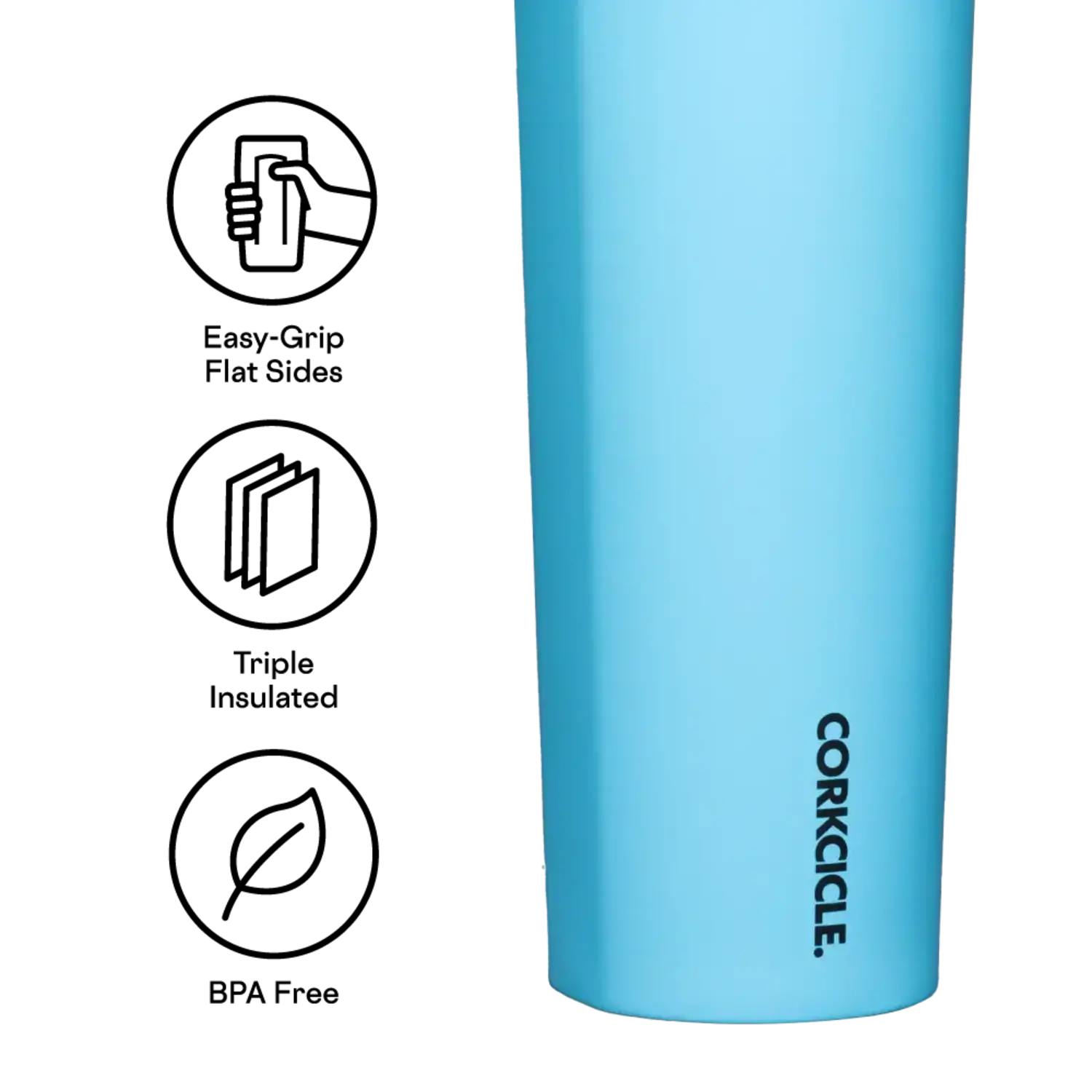 Corkcicle Sport Canteen 20oz- Santorini - Just Bags Luggage