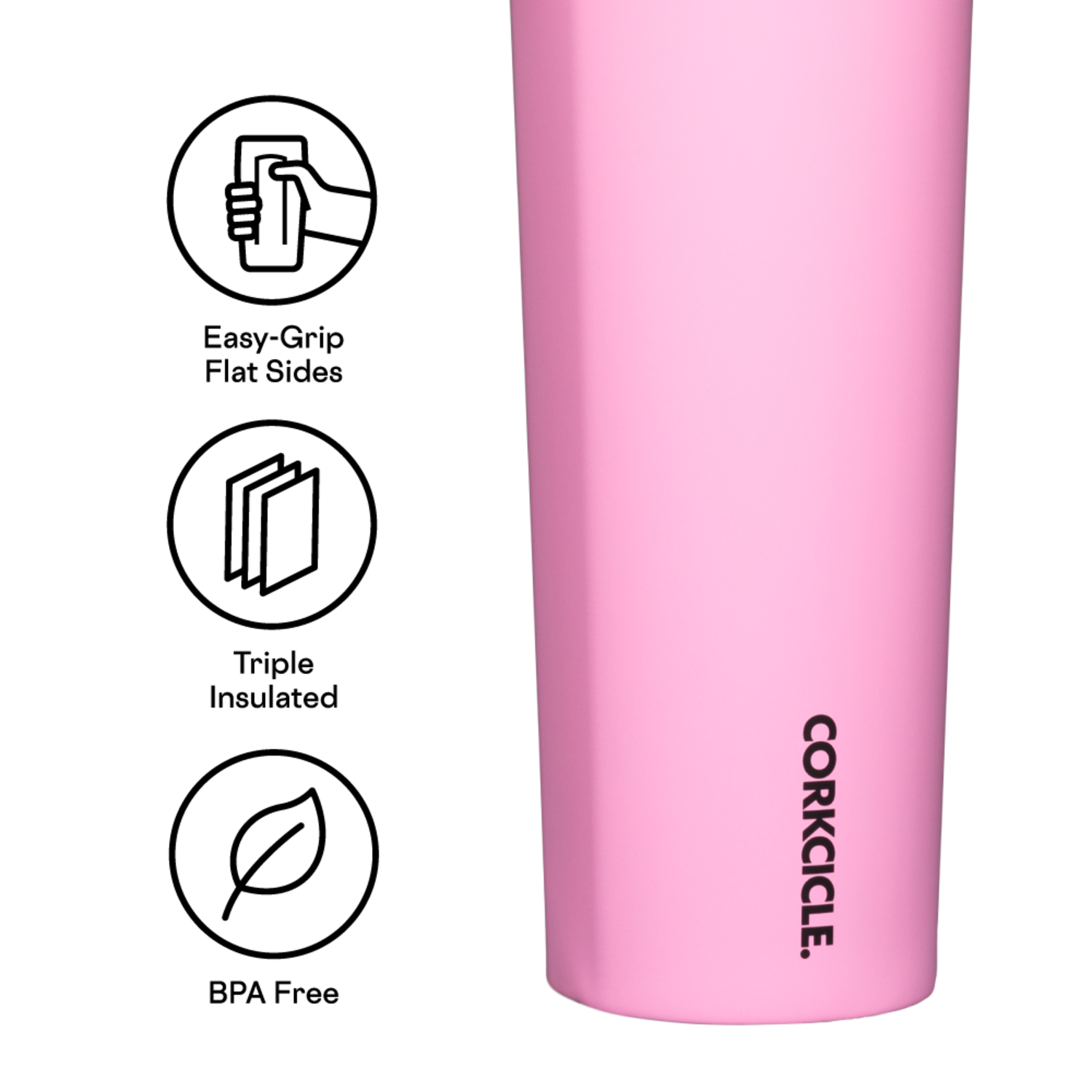 Corkcicle Sport Canteen 20oz- Sun-Soaked Pink - Just Bags Luggage