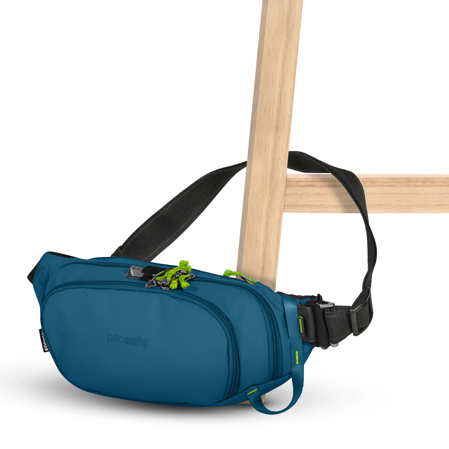 Pacsafe® Eco Anti-Theft Waist Pack- Econyl® Tidal Teal - Just Bags