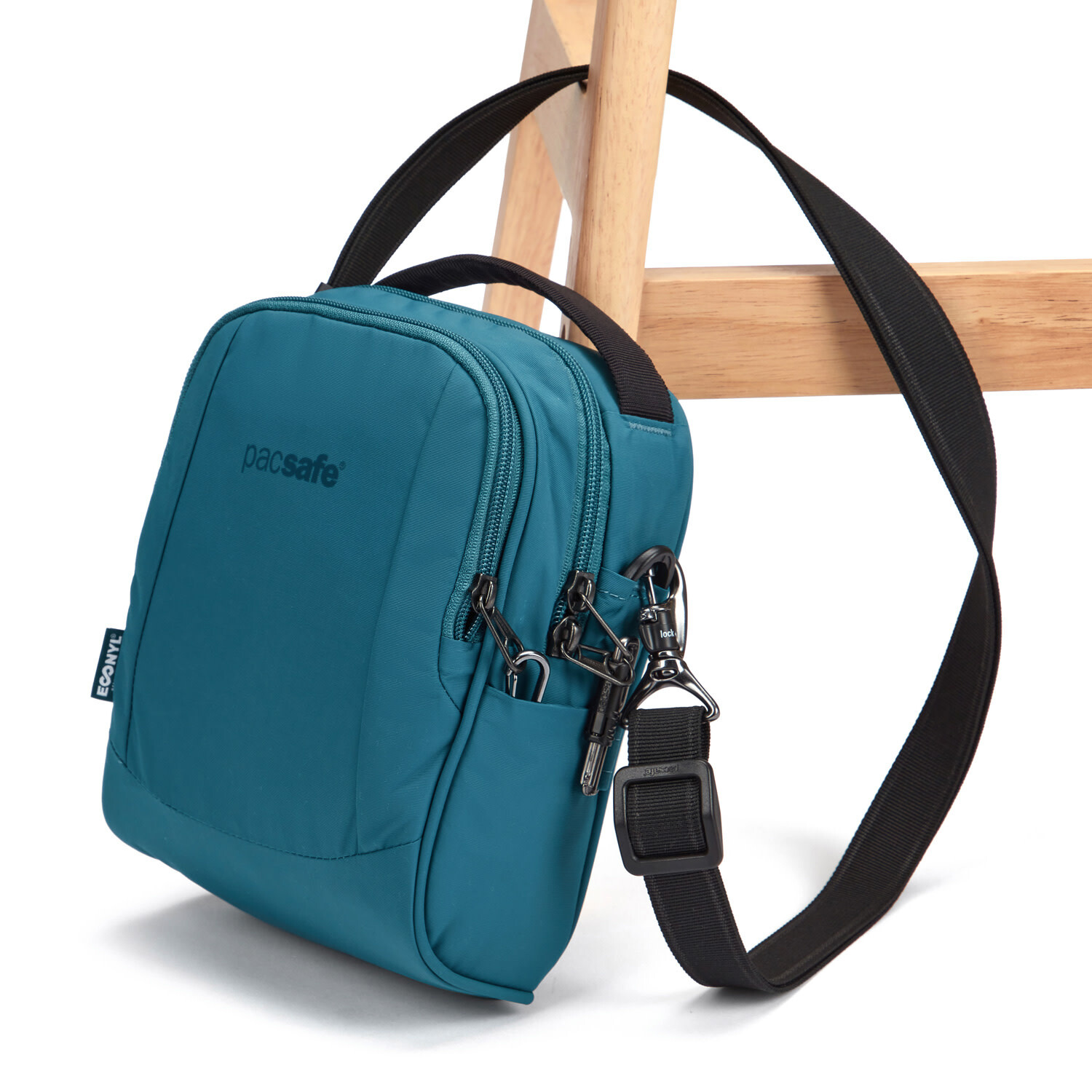 Pacsafe LS100 Anti Theft Cossbody Bag Tidal Teal Just Bags Luggage Center