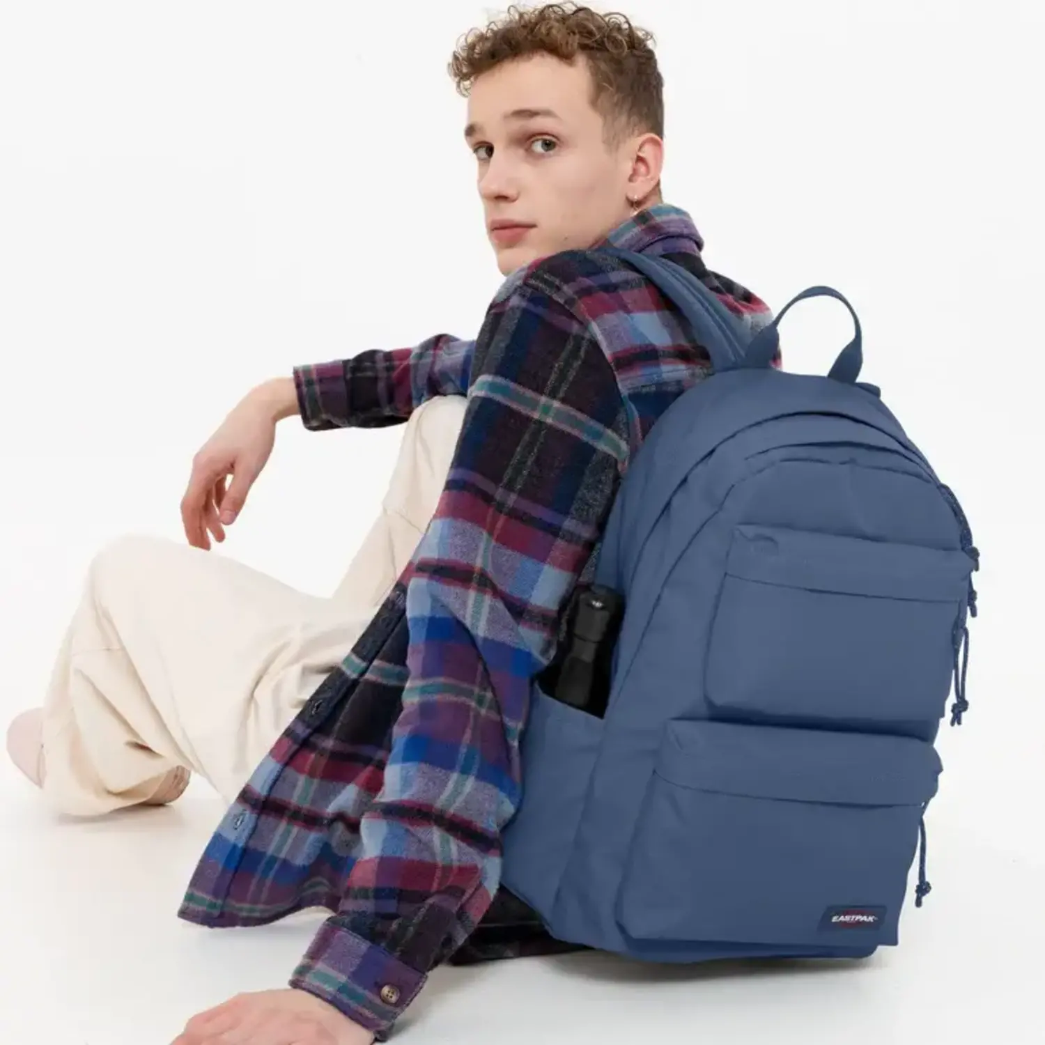 Easkpak Padded Double Backpack Powder Blue Just Bags Luggage Center