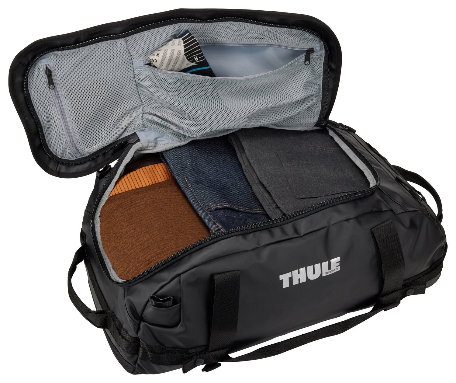 Thule Chasm 40L Duffel Bag- Black - Just Bags Luggage Center