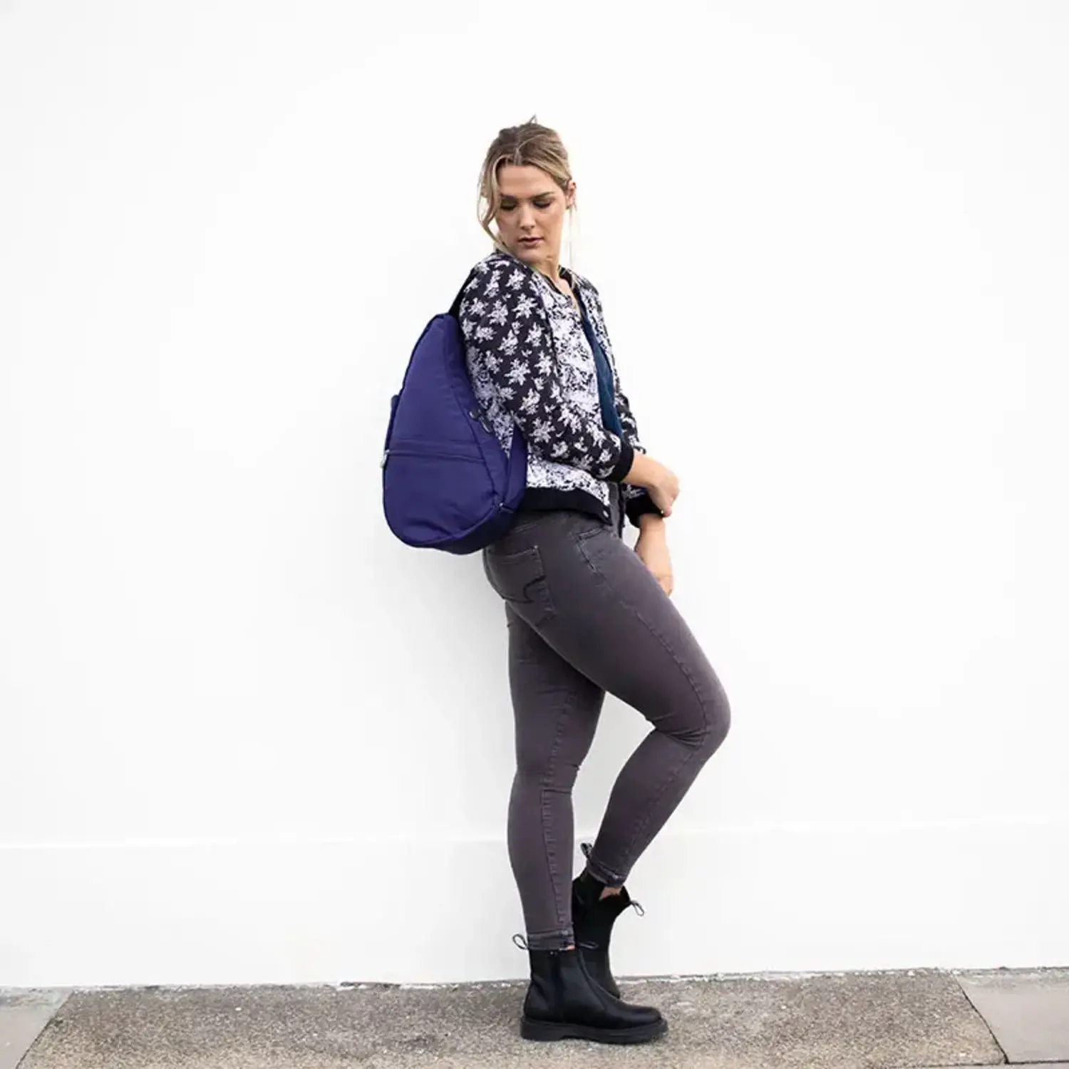 AmeriBag Healthy Back Bag Microfiber Small Navy - Just Bags 