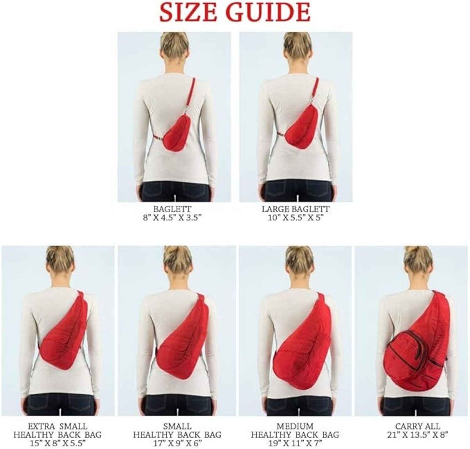 Large healthy back bag sales