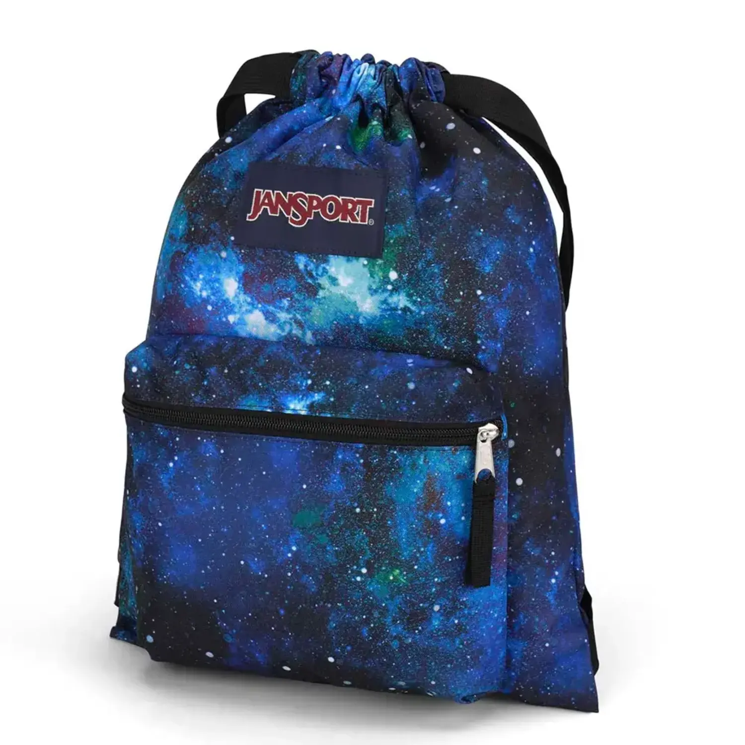 ◆jansport◆ LIGHTPACK EXPRESSION EMBROIDERED DENIM DARK JS0 Jansport Draw Sack-Cyberspace Galaxy - Just Bags Luggage Center