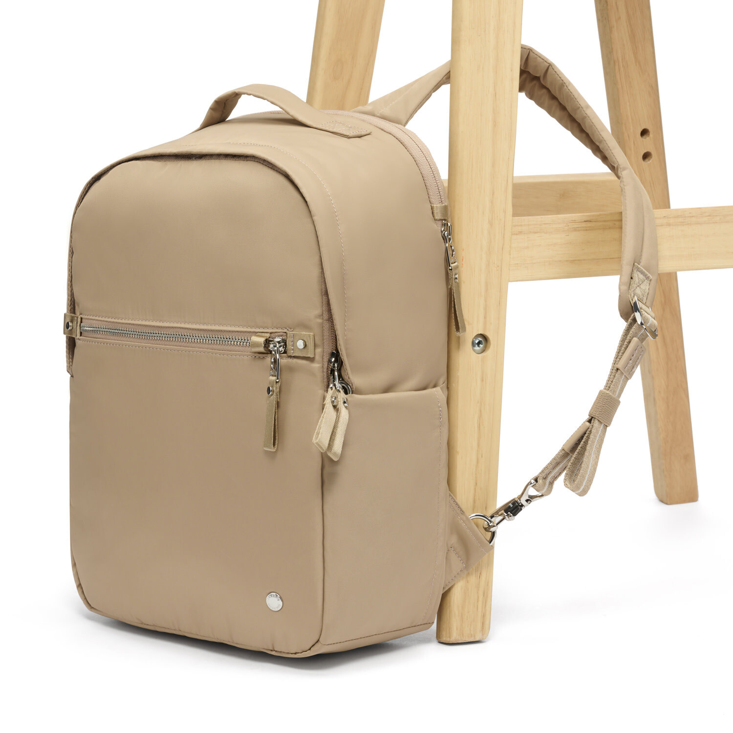 Pacsafe W 10L Anti Theft Backpack Taupe