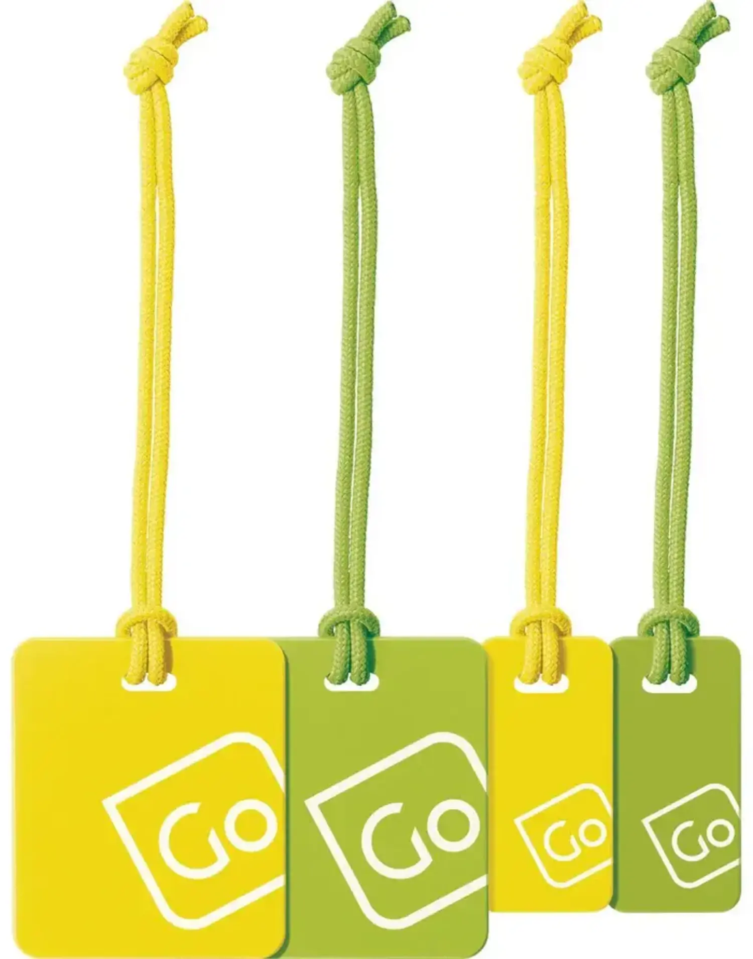 Go Travel Luggage Tags Family Pack Green Yellow Just Bags Luggage Center