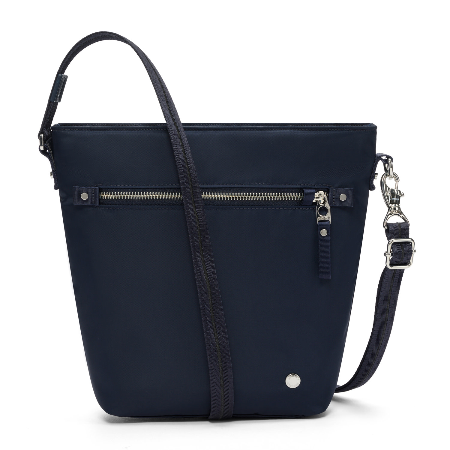 Navy leather cross body bag shop