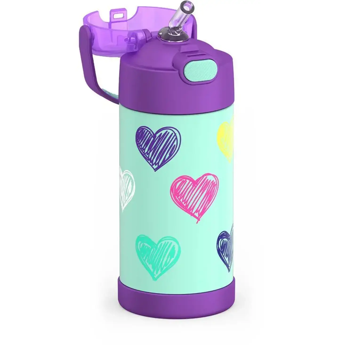 Thermos Funtainer Insulated Stainless Steel Bottle 410 ml Hearts