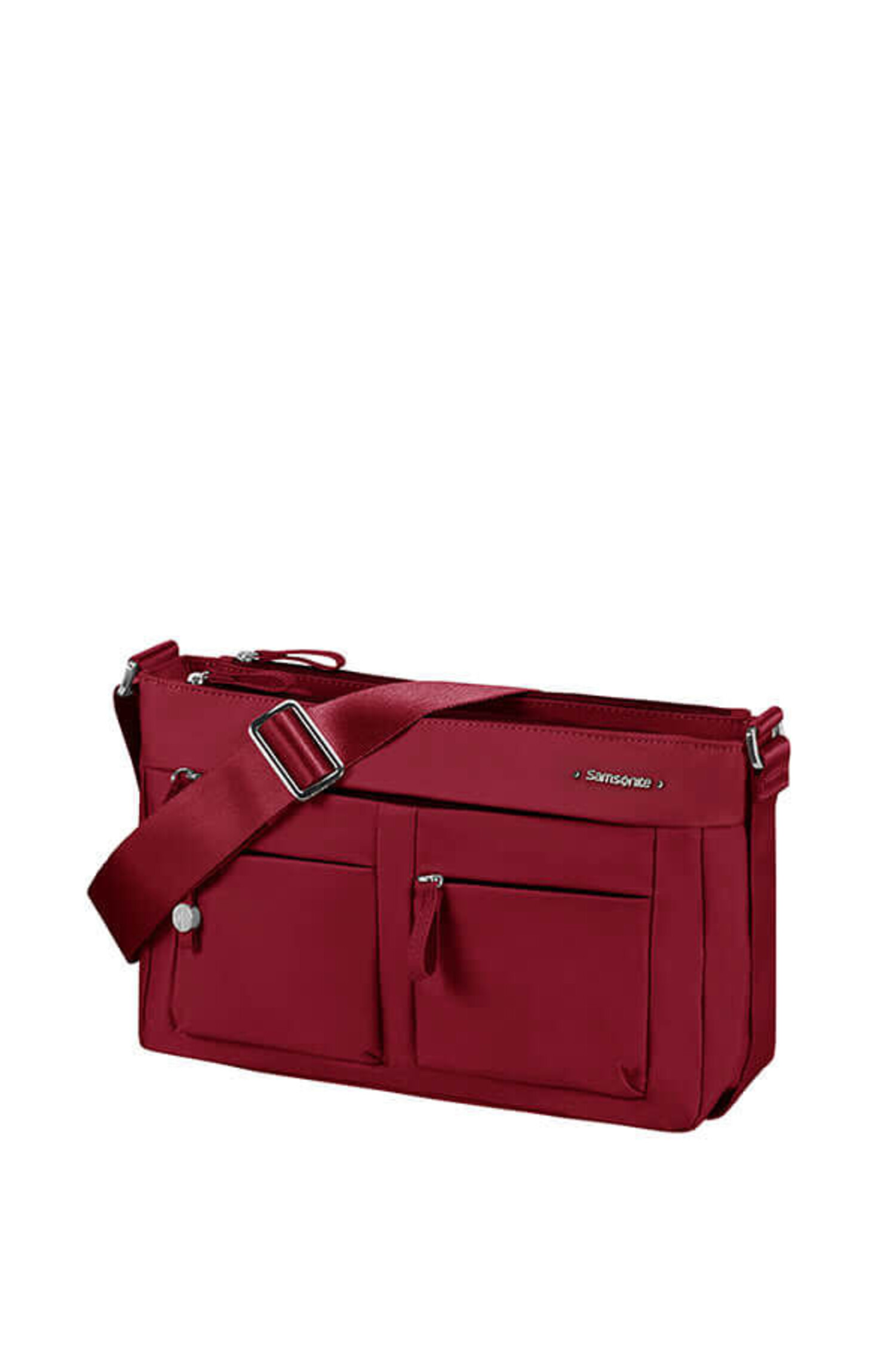 Samsonite Move Horizontal Shoulder Bag- Garnet Red Just