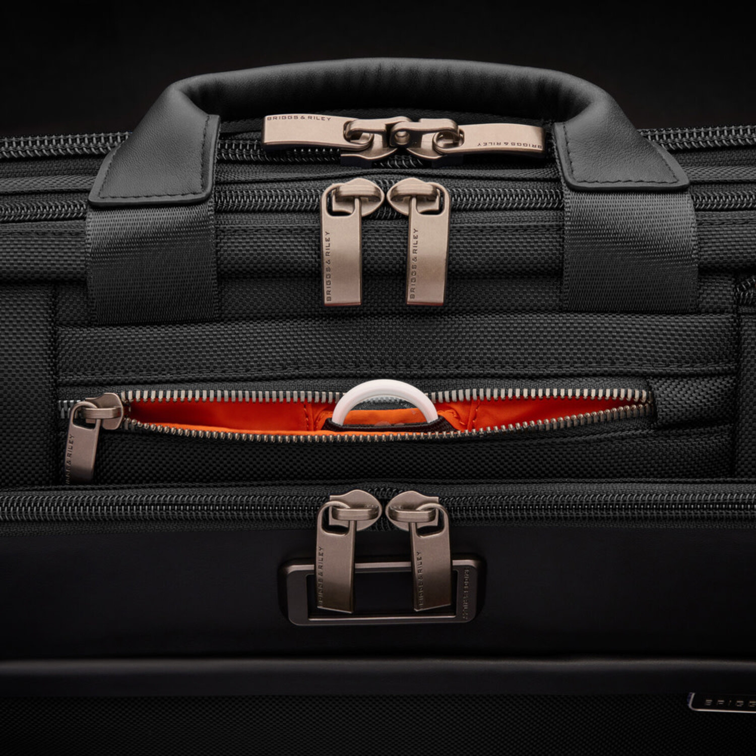 Briggs & Riley Medium Expandable Brief - Black - Just Bags Luggage