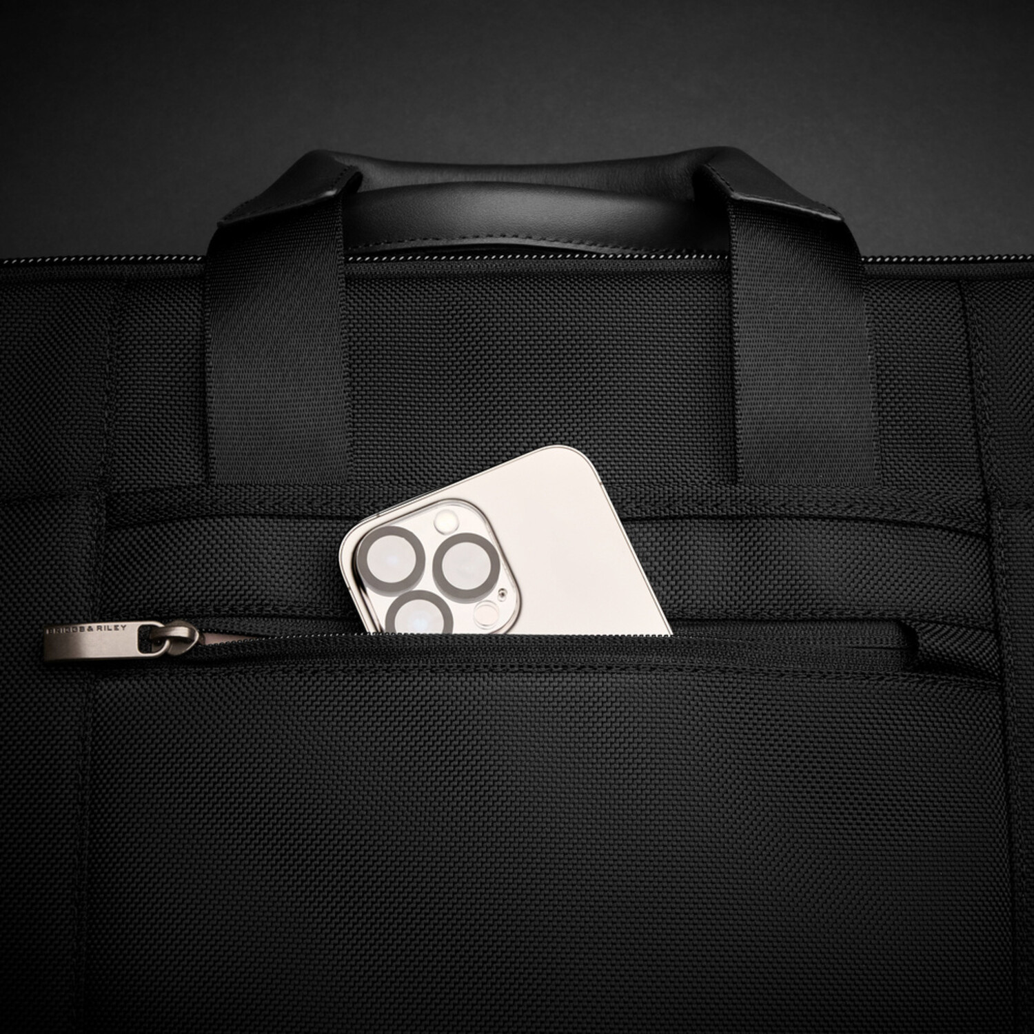 Briggs & Riley Medium Expandable Brief - Black - Just Bags Luggage