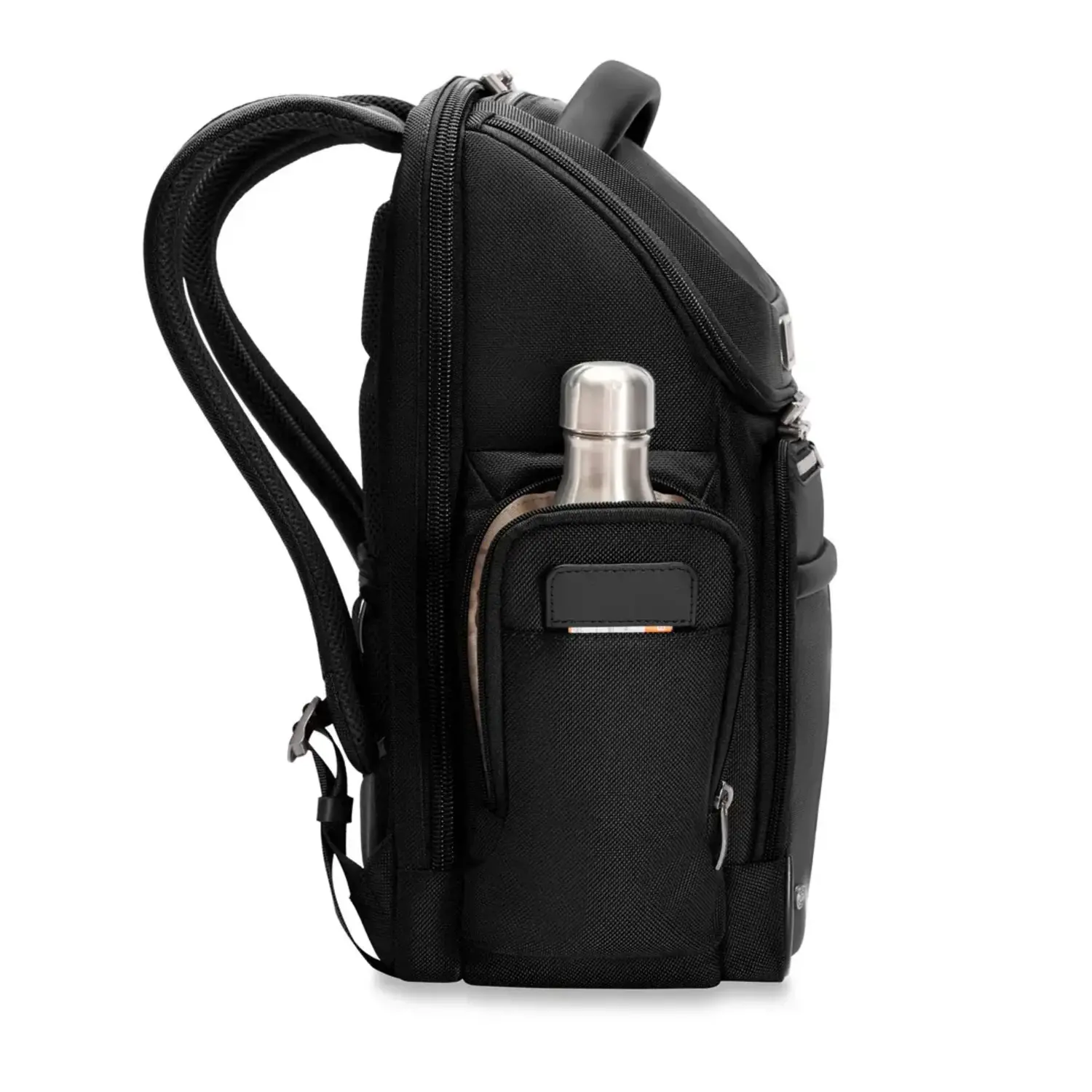 Briggs & Riley @Work Medium Widemouth Backpack- Black - Just Bags 