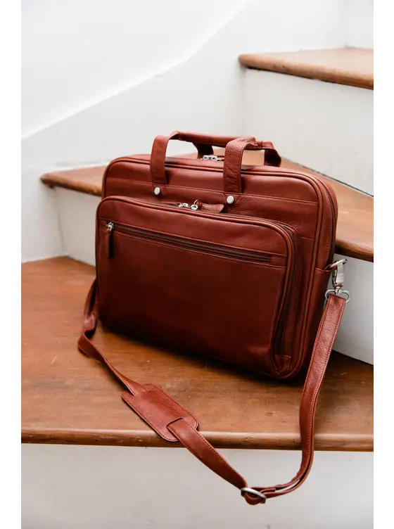 Leather Briefcase - Just Bags Luggage Center