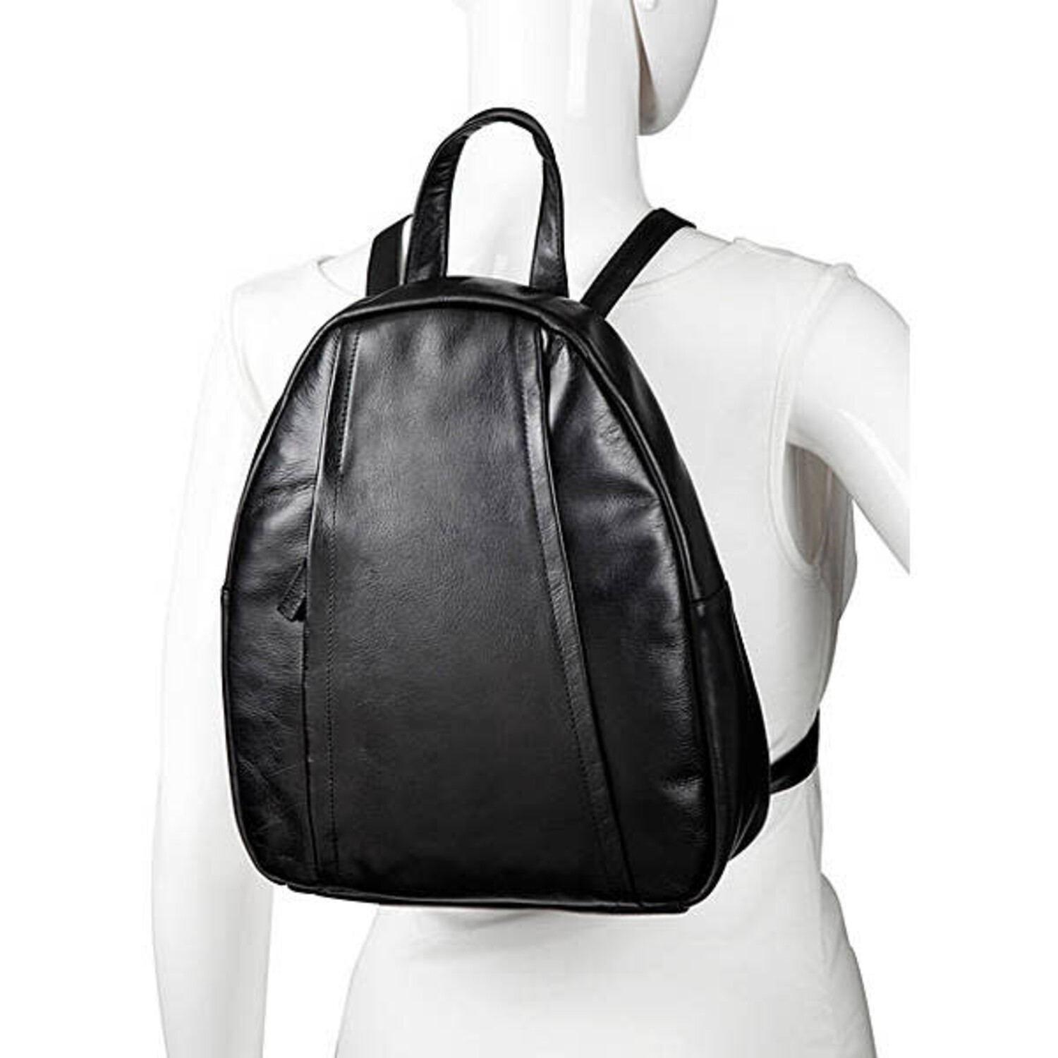 Derek Alexander BRISTOL- Rear Opening Backpack Black Just Bags