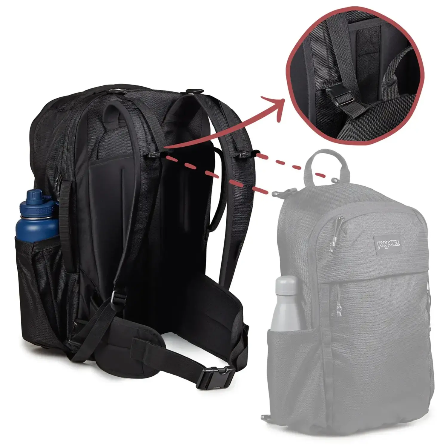 jansport 40l backpack JanSport Venture Pack 40L - Black