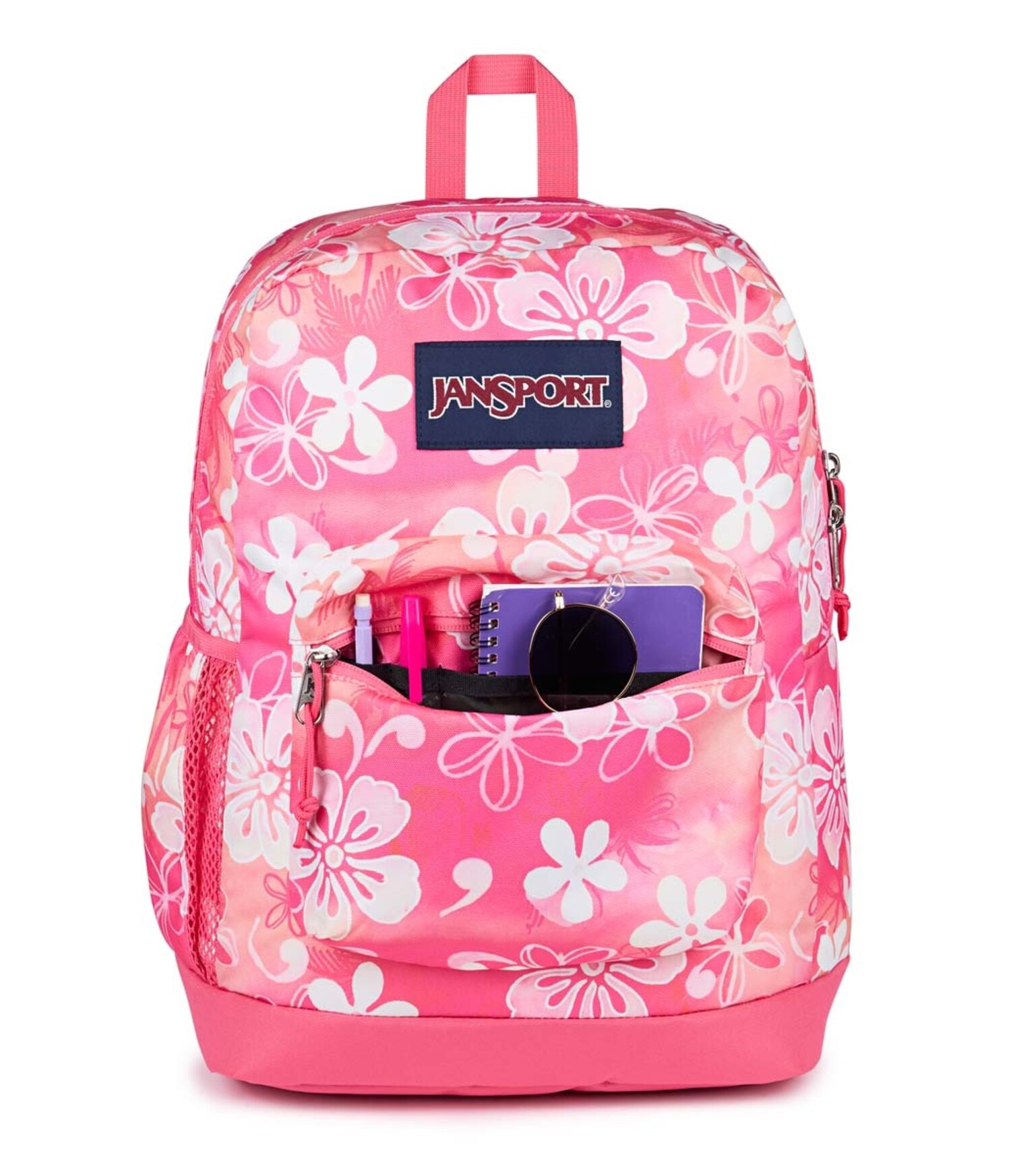 Jansport Cross Town Plus- Hiblisscus - Just Bags Luggage Center Jansport Cross Town Plus- Hiblisscus - Just Bags Luggage Center
