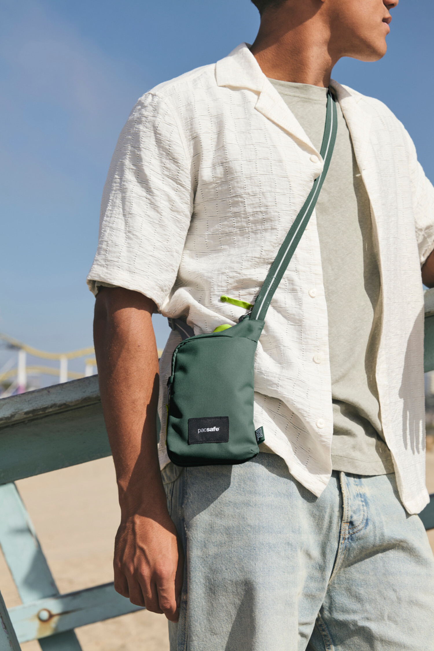 Pacsafe® GO Anti-Theft Tech Crossbody- Spruce Green - Just Bags
