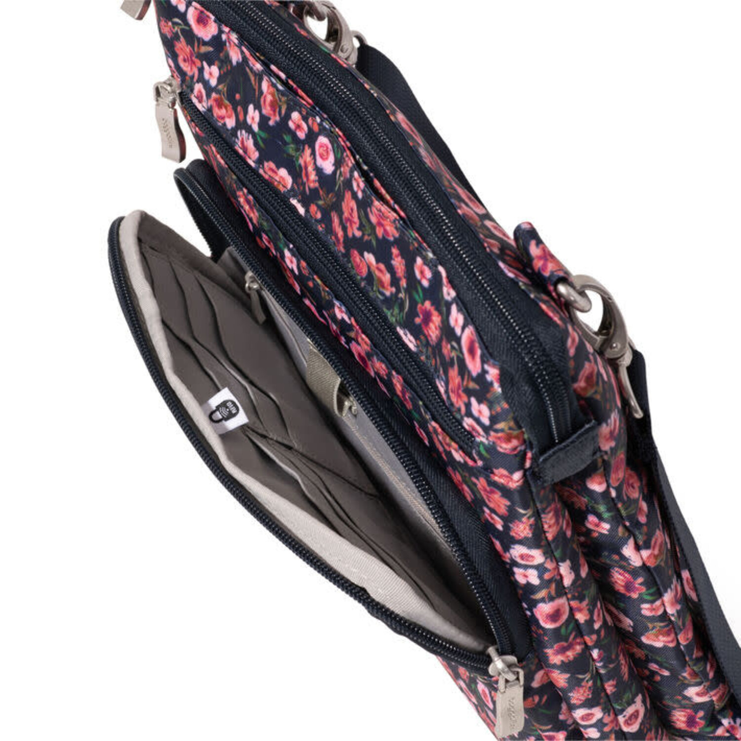 Baggallini Out and About Crossbody- Autumn Peony - Just Bags