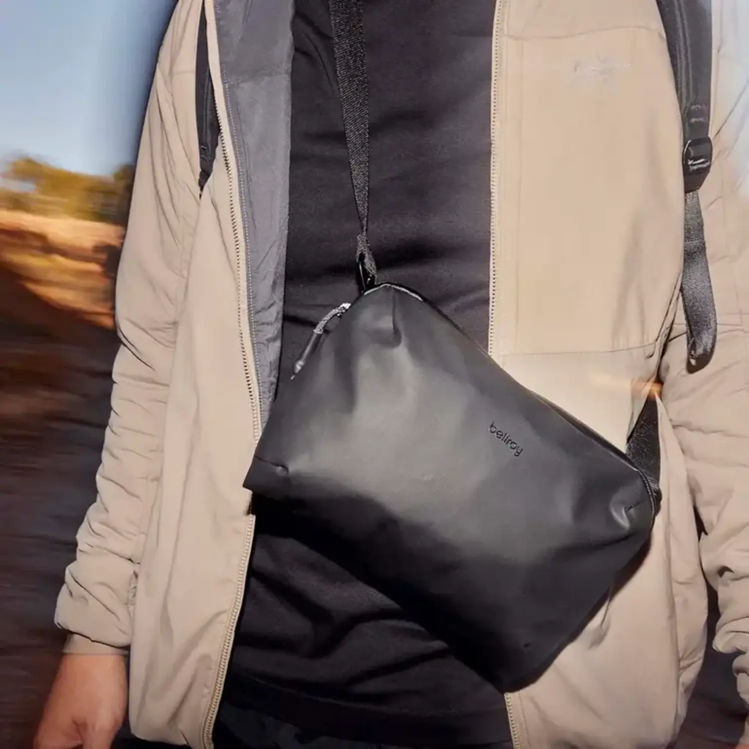 Bellroy Venture Travel Crossbody- Jet Black - Just Bags Luggage Center
