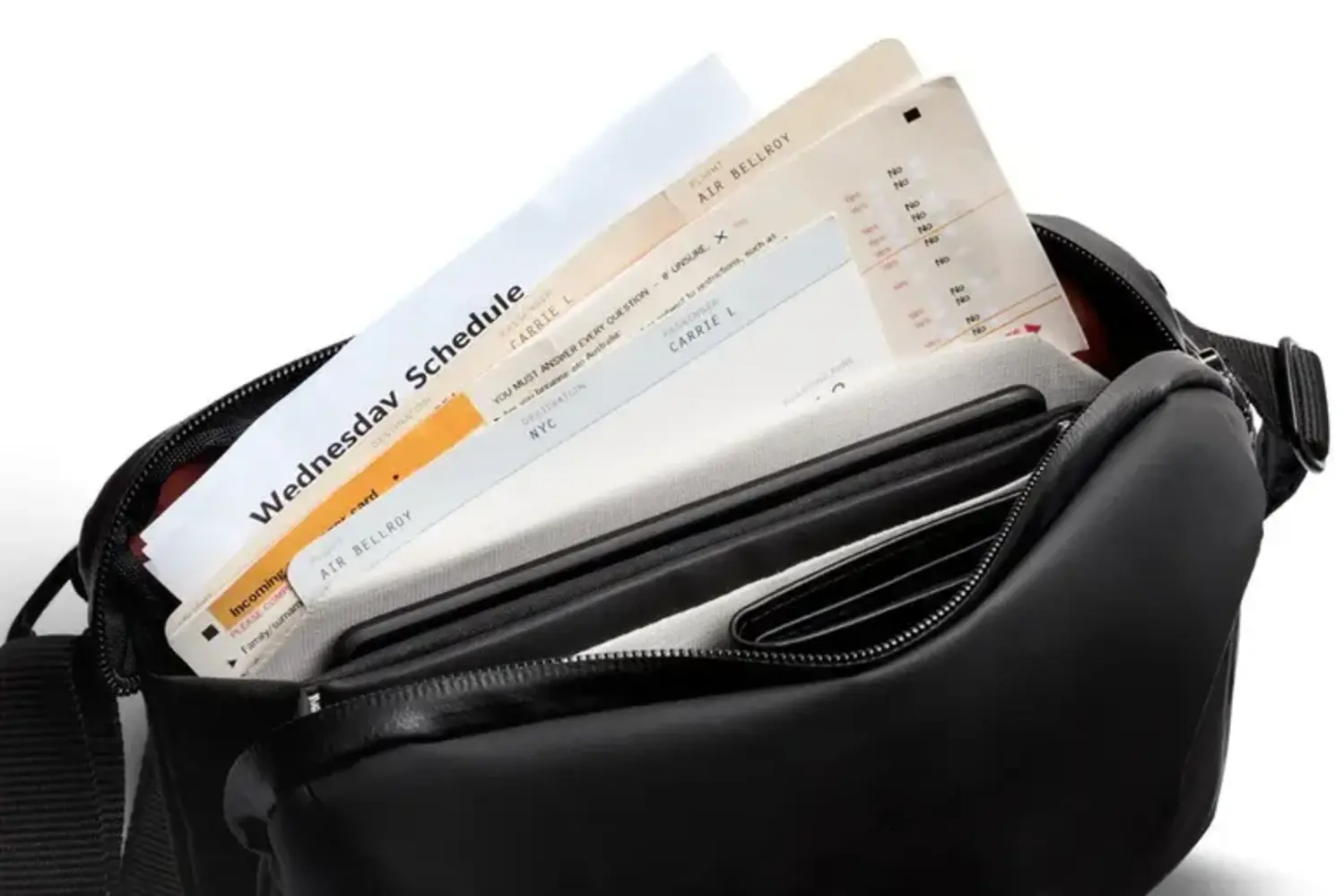 Bellroy Venture Travel Crossbody- Jet Black - Just Bags Luggage Center