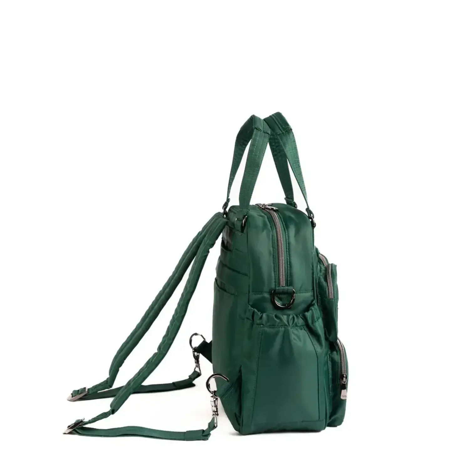 Lug Legacy Mini Puddle Jumper Backpack Crossbody Bag NWT Flamingo Foliage Legacy Collection Mini Puddle Jumper Convertible Tote Bag | Lug main image 3