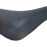 SADDLE  Retro Racing, 281mm x 165mm, Vinyl Quilted Top, BLACK
