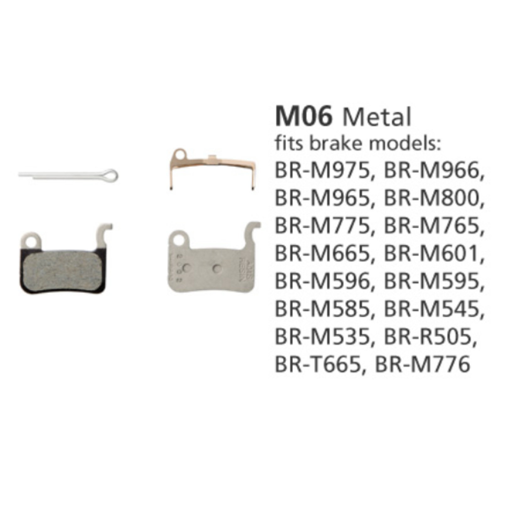 Shimano Shimano BR-M965 DISC BRAKE PADS 1PR  M06  METALLIC