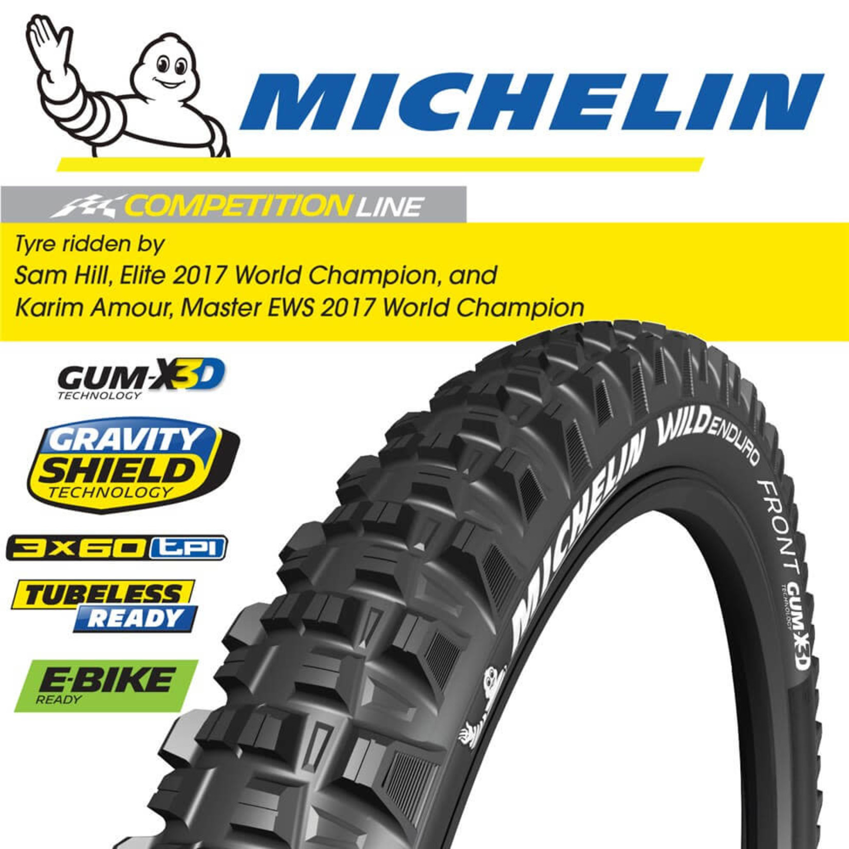 Michelin Michelin Wild Enduro Front Gum-X3D 27.5"x2.8"