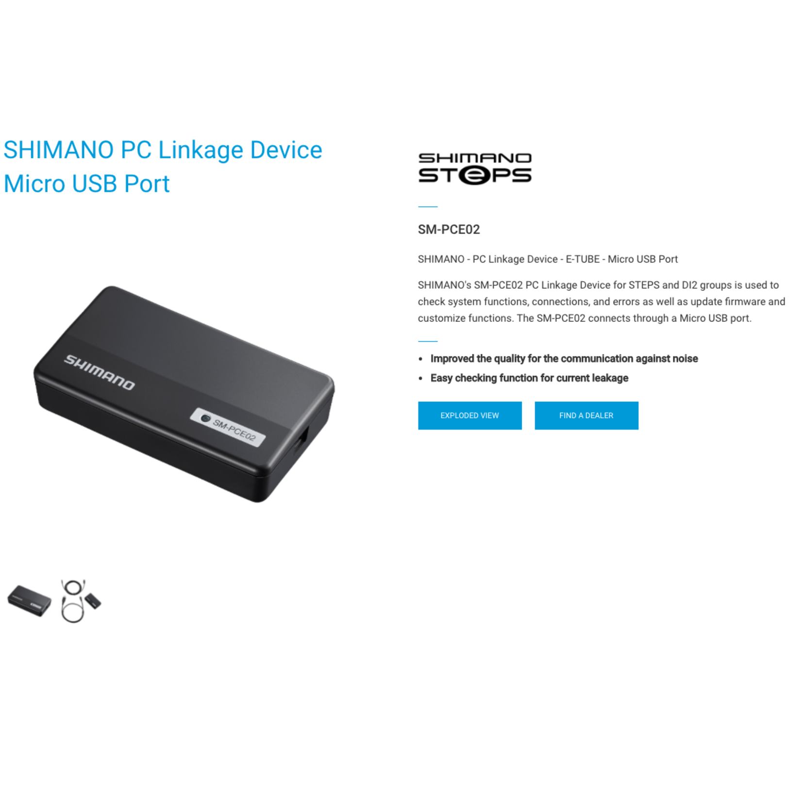 Shimano Shimano SM-PCE02 Di2 STEPS PC LINKAGE DEVICE