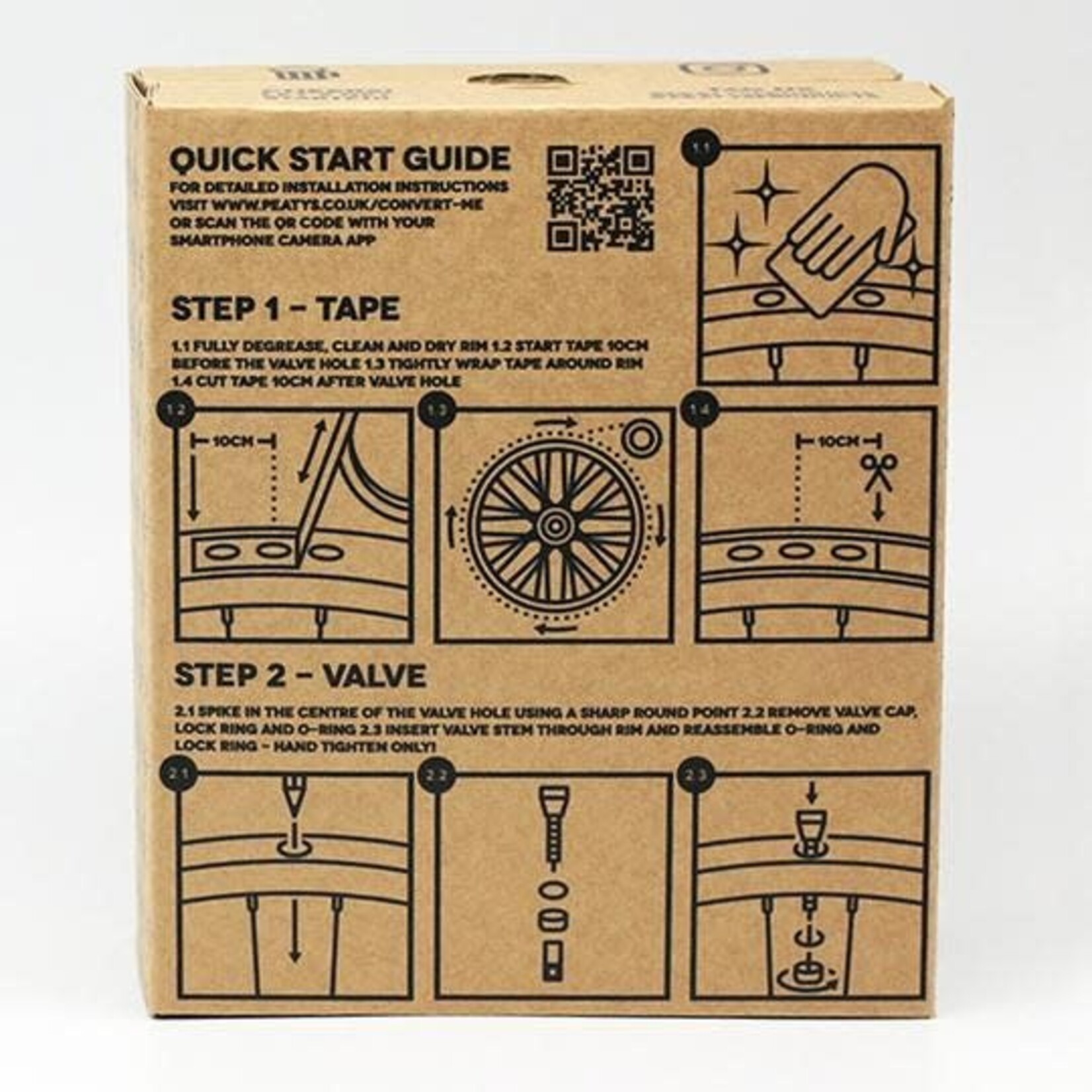 Peaty's Tubeless Conversion Kit 21mm - Road / Cyclocross - Valve Length 60mm