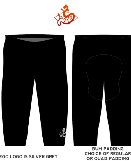 2 Layer Paddling Capris Black L