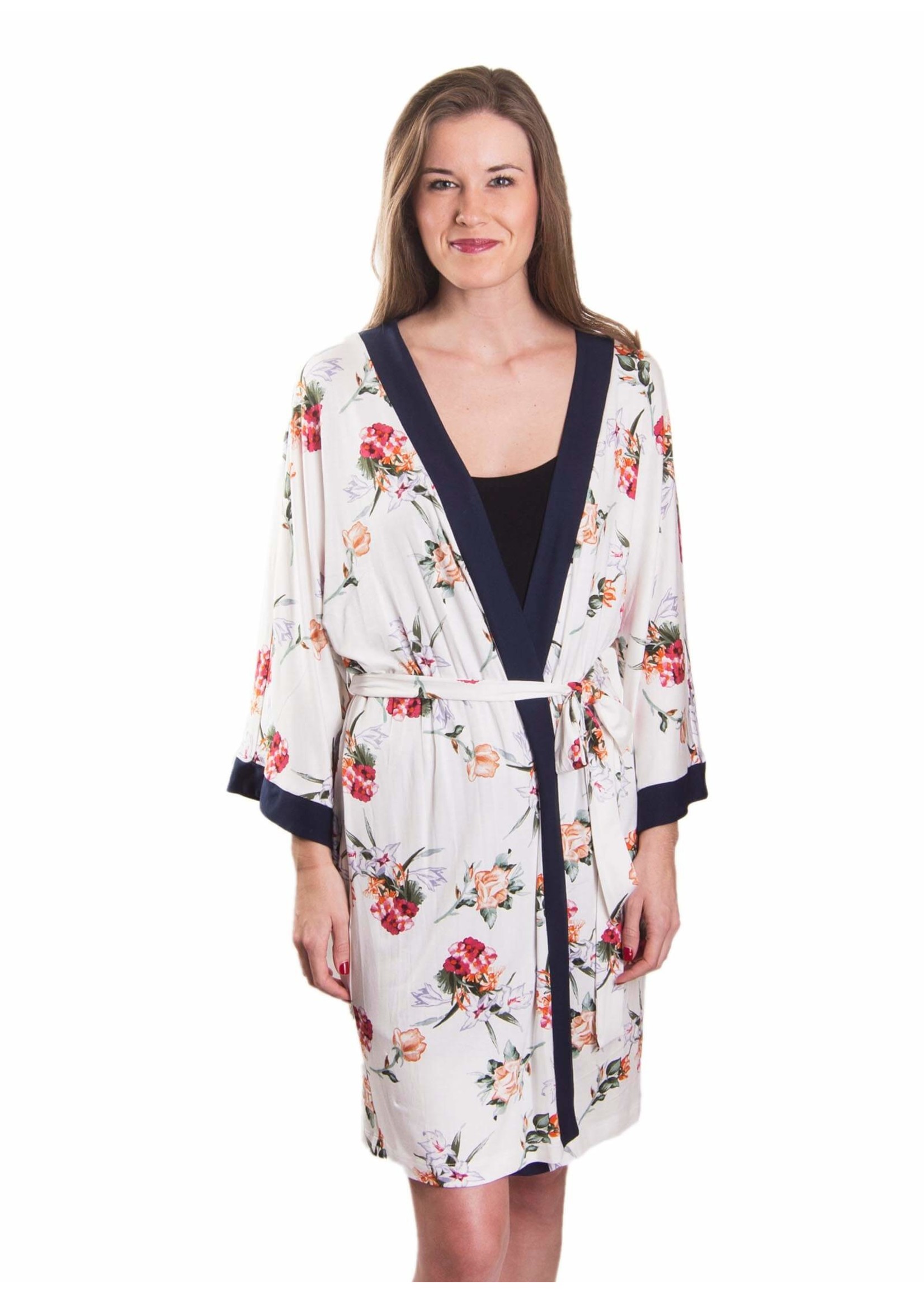 Grace Floral Short Robe - MonAmie Boutique