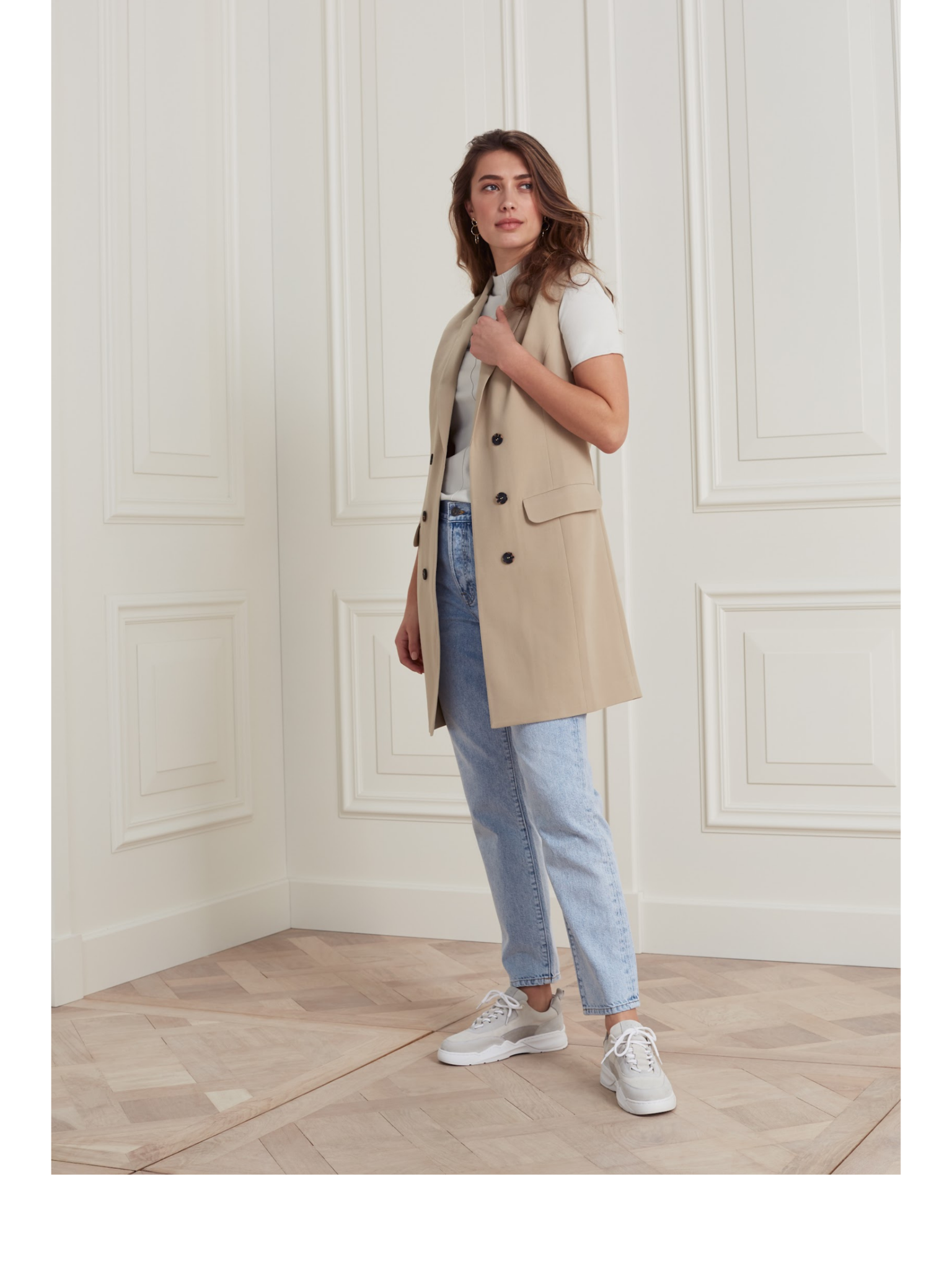 sleeveless boyfriend blazer