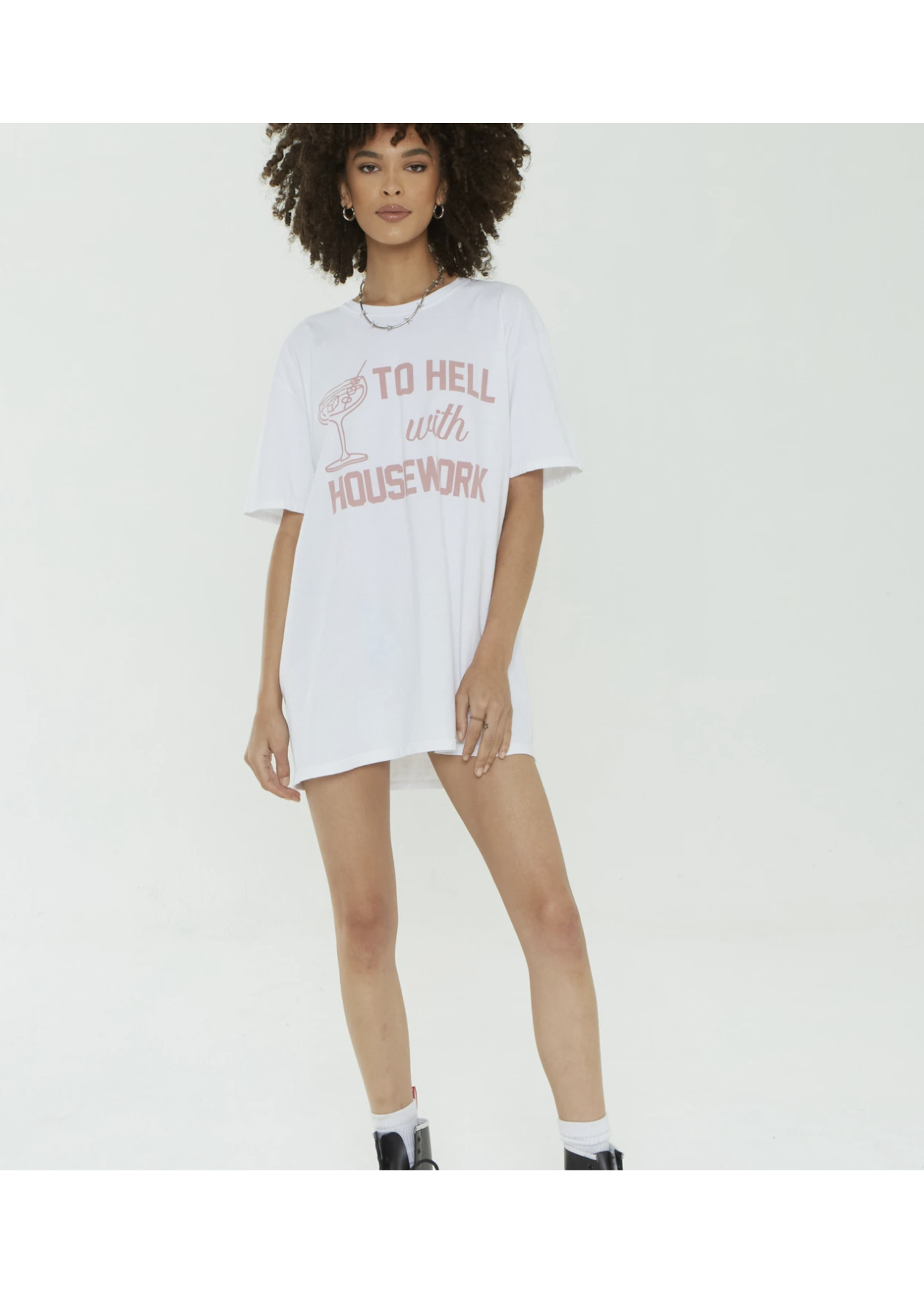 Project Social T Project Social T - To Hell With Housework Oversized Tee