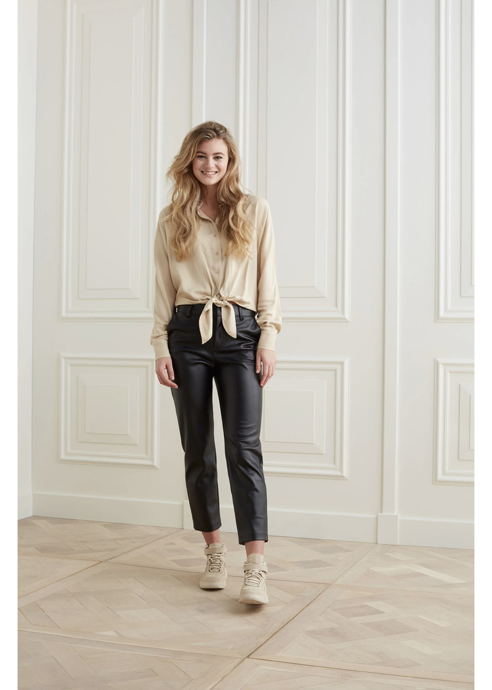 YAYA Boxy Button Up Blouse - MonAmie 